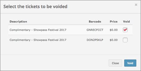 fill the box to void the ticket|Voiding or Refunding Tickets (Remove a Guest) .